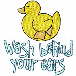 Bathtime Embroidery Design 5 Bathtime Embroidery Design 5